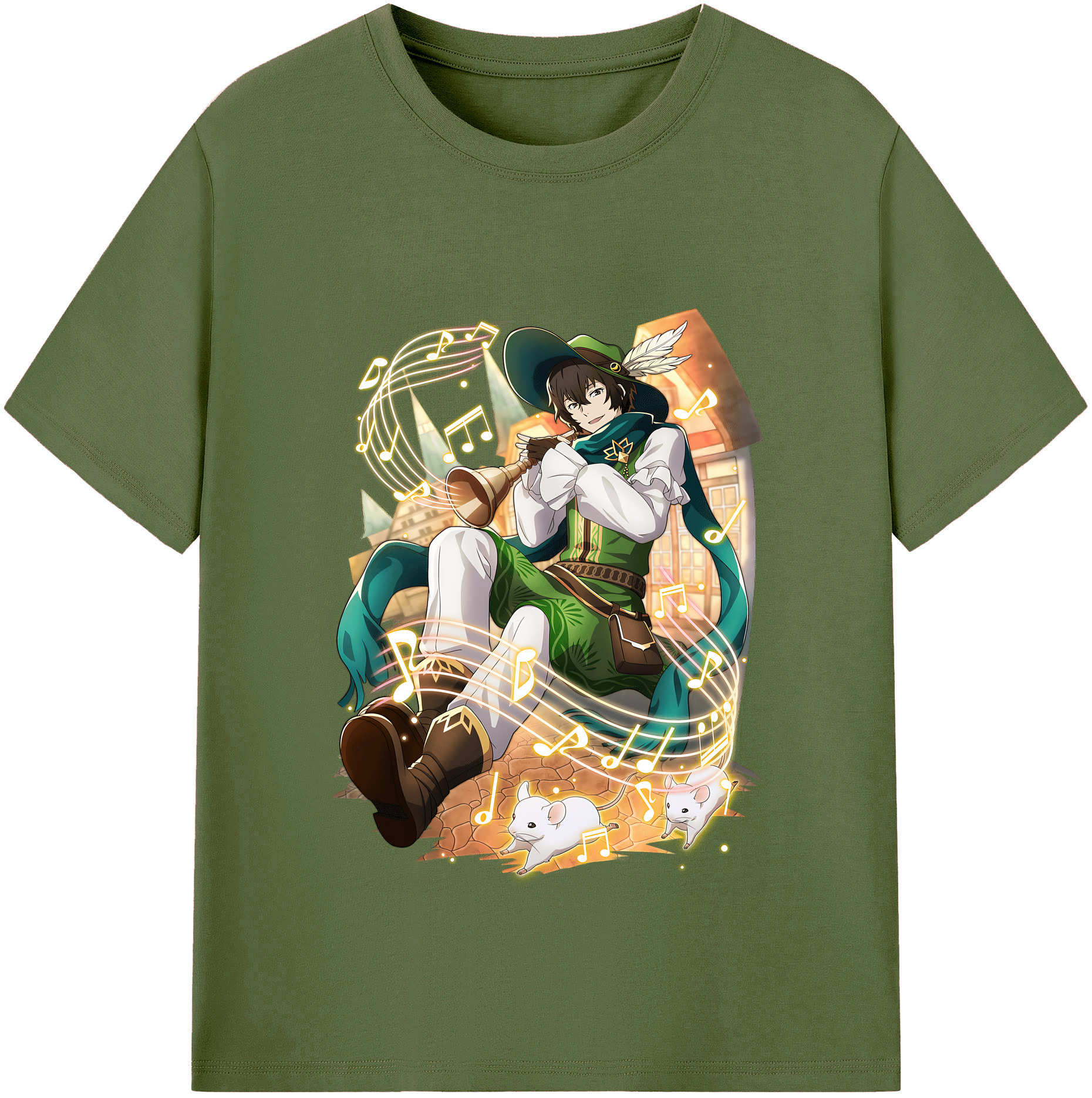 （画像用） 文豪ストレイドッグス Bungo Stray Dogs 綿100％半袖Tシャツ（フロントプリント）